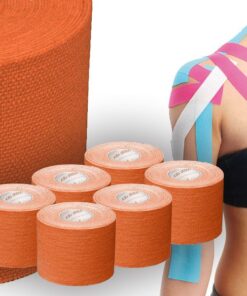 PRIMTAPE 5CMX5M. NARANJA- PACK DE 6