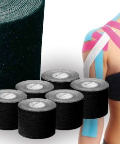 PRIMTAPE 5CMX5M. NEGRO - Pack de 6